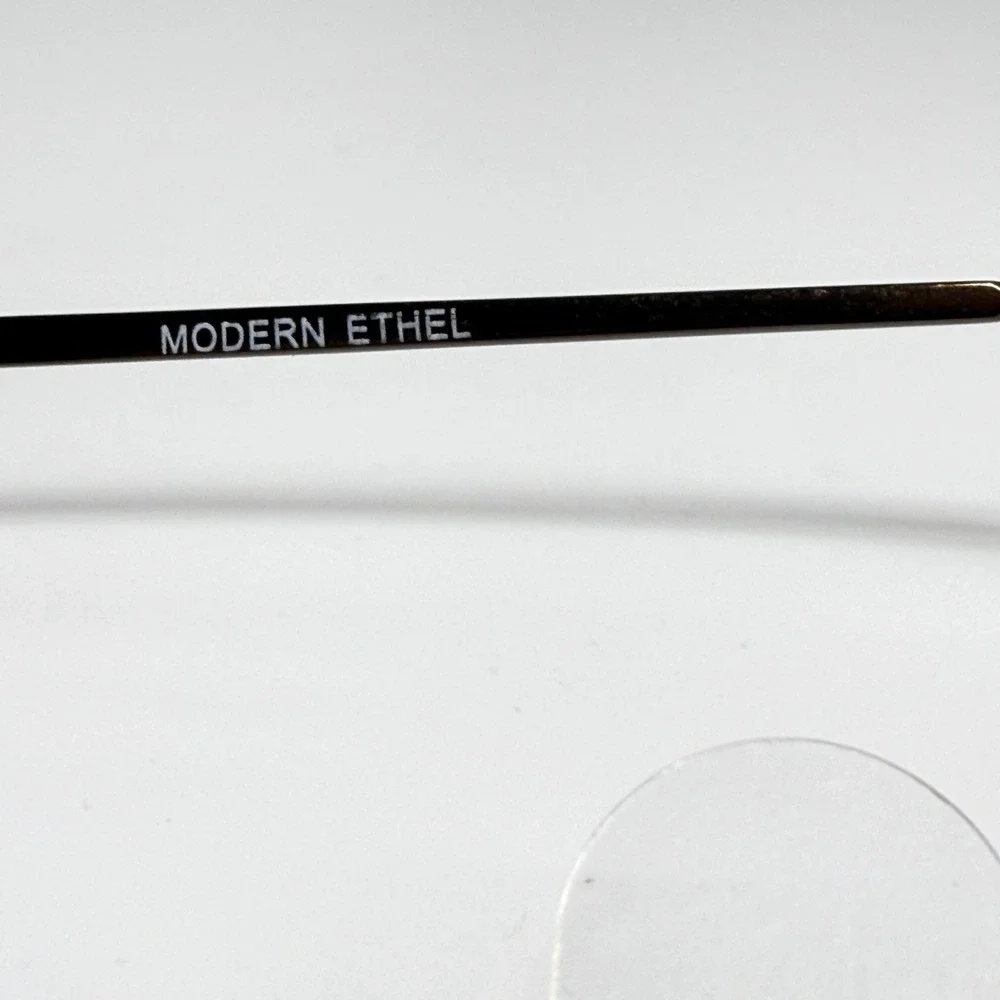 Modern Ethel Eyeglasses Frame 52-18-140 DA.ANT Brown Oval Full Rim Glasses‎
